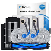 Replacement set for Ecovacs Deebot T30C Omni (1x Main brush, 2x Filter, 2x Side brush, 4x Mop cloth, 2x Dust bag)