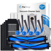 Replacement set for Ecovacs Deebot T30C Omni (2x Main brush, 4x Filter, 4x Side brush, 8x Mop cloth, 4x Dust bag)