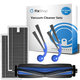 Replacement set for Ecovacs T80 Omni, T80 (1x Main brush, 2x Filter, 2x Side brush)