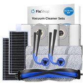 Replacement set for Ecovacs Deebot X11 Pro, X11 (1x Main brush, 2x Filter, 2x Side brush, 2x Mop cloth, 2x Dust bag)