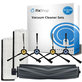 Replacement set for ETA Falco Smart, Silvercrest SSR A1 SSR AL1, Tesla Robostar T80 (1x Main brush, 2x Filter, 4x Side brush)