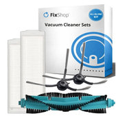 Replacement set for Eta Aquilo Pro, Cecotec Conga 11090 (1x Main brush, 2x Filter, 2x Side brush)