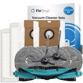 Replacement set for Eta Aquilo Pro, Cecotec Conga 11090 (1x Main brush, 2x Filter, 2x Side brush, 4x Mop cloth, 2x Dust bag)
