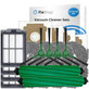 Replacement set for iRobot Roomba Plus 405 Combo, 505 Combo (2x Main brush, 4x Filter, 4x Side brush, 8x Mop cloth, 4x Dust bag)