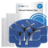 Replacement set for Tesla IQ100, ETA Rover, ETA Torro (2x Filter, 4x Side brush, 2x Mop cloth)