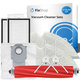 Replacement set for Xiaomi Roborock Q7+, Q7 Max, Q7 Max+ (1x Main brush, 2x Filter, 2x Side brush - White, 2x Mop cloth, 2x Dust bag)