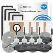 Replacement set for Xiaomi Dreame L10s Ultra, Xiaomi Dreame L10s Pro (2x Main brush, 4x Filter, 4x Side brush, 8x Mop cloth, 4x Dust bag)