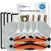 Replacement set for Xiaomi Mi Robot Vacuum S20+, S10+, X20+, X10+ (2x Main brush, 4x Filter, 4x Side brush - White, 8x Mop cloth, 4x Dust bag)