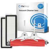Replacement set for Roborock Qrevo MaxV, Pro, S (1x Main brush, 2x Filter, 2x Side brush)