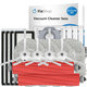 Replacement set for Roborock Qrevo MaxV, Pro, S (2x Main brush, 4x Filter, 4x Side brush, 8x Mop cloth, 4x Dust bag)