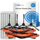 Replacement set for Xiaomi Viomi V2, V2 Pro, V3, SE, Mi Robot Vacuum Mop Pro (P), 2S (2x Main brush, 4x Filter, 4x Side brush)