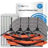 Replacement set for Xiaomi Viomi V2, V2 Pro, V3, SE, Mi Robot Vacuum Mop Pro (P), 2S (2x Main brush, 4x Filter, 4x Side brush, 4x Mop cloth)