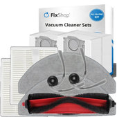 Replacement set for Xiaomi Roborock Q7 M5, Q7 M5+, Q7 L5, Q7 L5+ (1x Main brush, 2x Filter, 2x Side brush, 2x Mop cloth, 2x Dust bag)