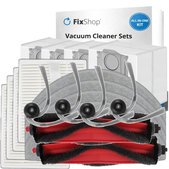 Replacement set for Xiaomi Roborock Q7 M5, Q7 M5+, Q7 L5, Q7 L5+ (2x Main brush, 4x Filter, 4x Side brush, 4x Mop cloth, 4x Dust bag)