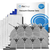 Replacement set for Xiaomi Robot Vacuum E5 (4x Filter, 8x Side brush, 4x Mop cloth)