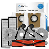 Replacement set for Xiaomi Robot Vacuum 5, 5 Pro (1x Main brush, 2x Filter, 2x Side brush, 4x Mop cloth, 2x Dust bag)