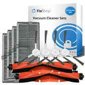 Replacement set for Xiaomi Robot Vacuum H40 - Standard set XL (2x Main brush, 4x Filter, 4x Side brush)