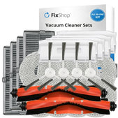 Replacement set for Xiaomi Robot Vacuum H40 - Complete set XL (2x Main brush, 4x Filter, 4x Side brush, 8x Mop cloth, 4x Dust bag)