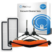 Replacement set for Xiaomi Robot Vacuum X20 Max, X20 Pro (1x Main brush, 2x Filter, 2x Side brush)