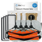 Replacement set for Xiaomi Robot Vacuum X20 Max, X20 Pro (2x Main brush, 4x Filter, 4x Side brush, 8x Mop cloth, 4x Dust bag)