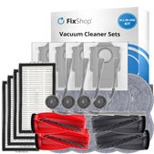 Replacement set for Roborock Qrevo Edge 2 Pro (2x Main brush, 4x Filter, 4x Side brush, 8x Mop cloth, 4x Dust bag)