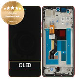 Display for Motorola Moto G86 5G, Touch Screen with Frame, Chrysanthemum, 5D68C30477, Genuine Service Pack