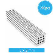 Neodymium cylinder magnet N35, 5 x 3mm, 200pcs