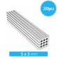 Neodymium cylinder magnet N35, 5 x 3mm, 200pcs