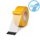 Double-sided mesh adhesive tape, 20mm x 20m, transparent