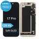 Display Soft OLED 120Hz for iPhone 17 Pro, Touch Screen with Frame, DIAGNOSTIC