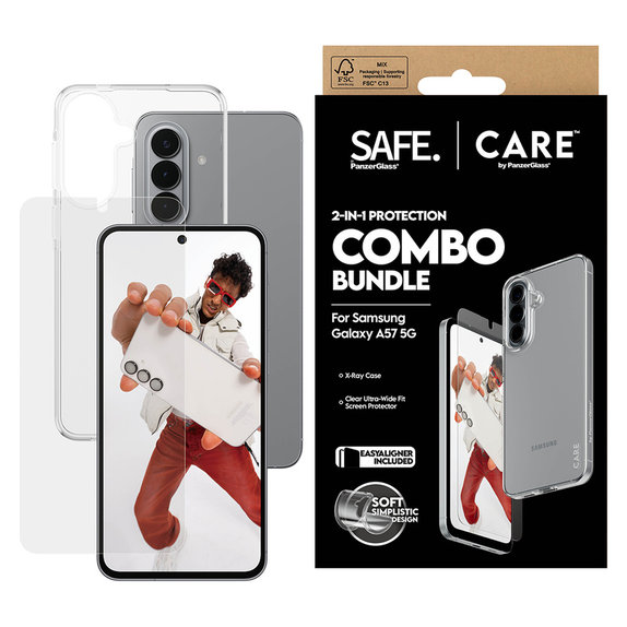 Bundle 2-in-1 for Samsung Galaxy A57, PanzerGlass