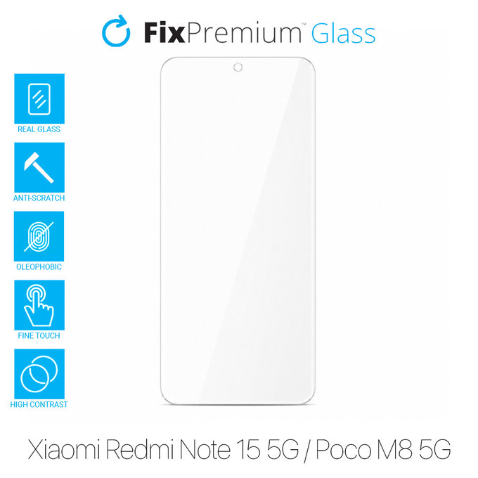 FixPremium Glass - Tempered Glass for Xiaomi Redmi Note 15 5G, Poco M8 5G