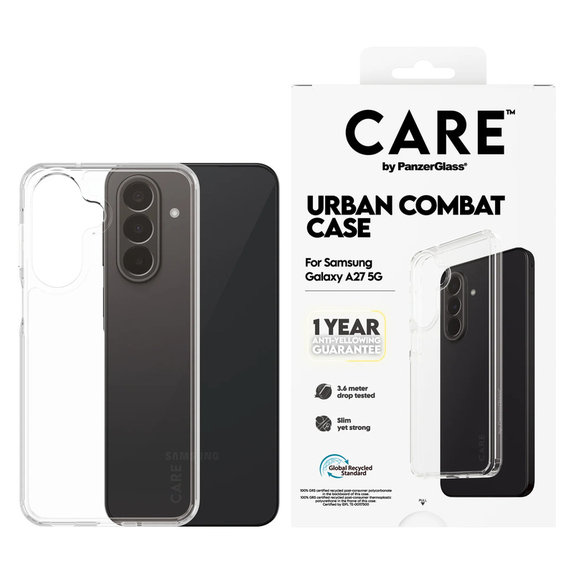 Case Urban Combat for Samsung Galaxy A27, Transparent, PanzerGlass