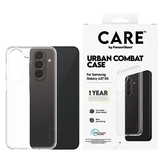 Case Urban Combat for Samsung Galaxy A27, Transparent, PanzerGlass