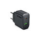 Travel Adapter USB-A/USB-C, GaN, 65 W PD, black, SBS