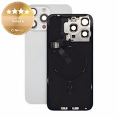 Rear Housing Glass for iPhone 15 Pro Max, White Titanium, Pulled A