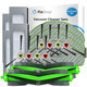 Replacement set for iRobot Roomba Combo 1138, Ecovacs Deebot Ozmo 930 (2x Main brushes, 4x Filters, 4 pairs of Side brushes, 4x Mop cloths)