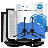 Replacement set for Rowenta X-Plorer S75s (1x Main brush, 2x Filters, 2x Side brushes, 2x Mop cloths)
