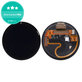 OLED display + Touch screen without frame (Black) for Garmin Forerunner 965