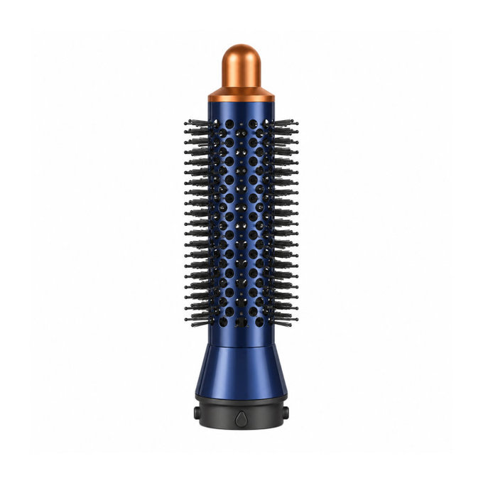 Small Round Volumizing Brush for Dyson Airwrap HS01, HS05, Prussian Blue / Rich Copper