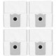 Dust Bag, 4pcs for Ecovacs Deebot T30c, T50-series, T80-series, X8-series, X9 Pro-series