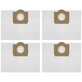 Dust Bag, 4pcs, Non-Woven Fabric for Kärcher MV 3, WD 3, WD 3.000-series, A-series, SE-series