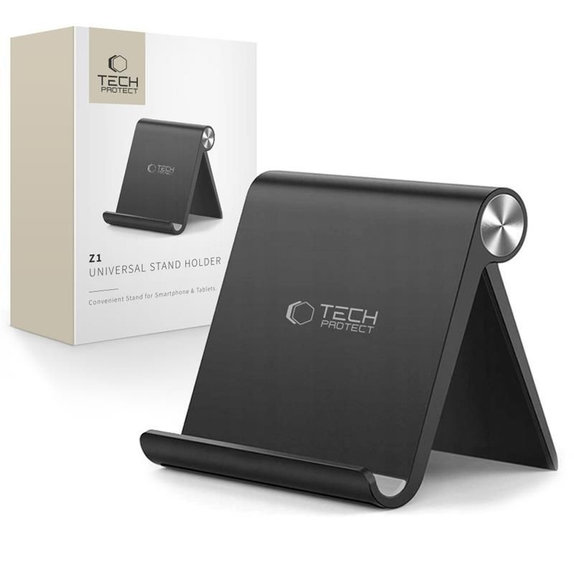 Stand Z1 Universal Stand Holder Smartphone & Tablet, black, Tech-Protect