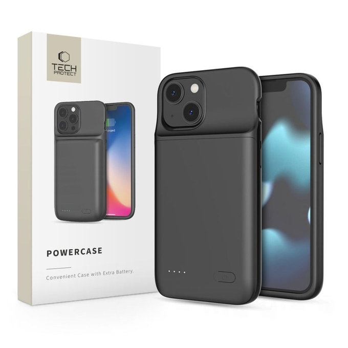 Power bank Powercase 4700mAh for iPhone 12 Mini / 13 Mini, black, Tech-Protect