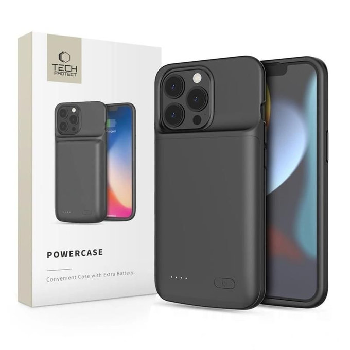 Power bank Powercase 4800mAh for iPhone 13 / 13 Pro, black, Tech-Protect