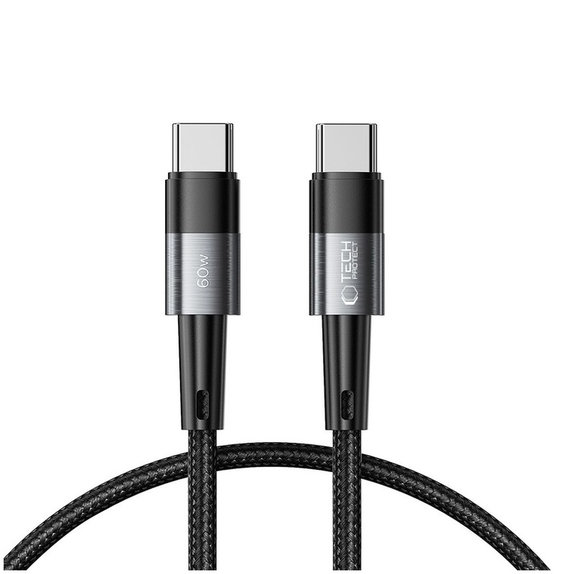 Cable Ultraboost USB-C Cable PD 60W / 3A 25CM, grey, Tech-Protect