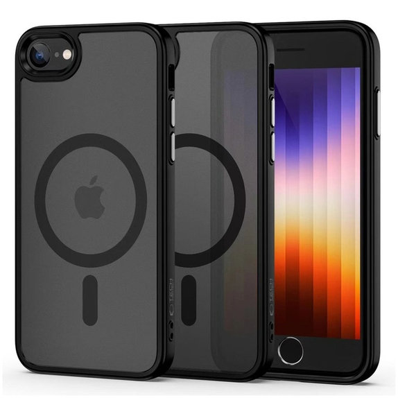 Case MagMat MagSafe for iPhone 7 / 8 / Se 2020 / 2022, Matte Black, Tech-Protect