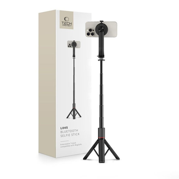 Selfie stick with tripod L04S MagSafe, black, Tech-Protect
