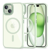 Case MagMat MagSafe for iPhone 15, green/clear, Tech-Protect