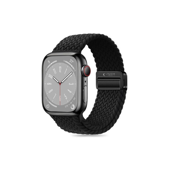 Strap Nylonmag for Apple Watch 8 / 9 / 10 / 11 / Se / Ultra (44 / 45 / 46 / 49 mm), black, Tech-Protect